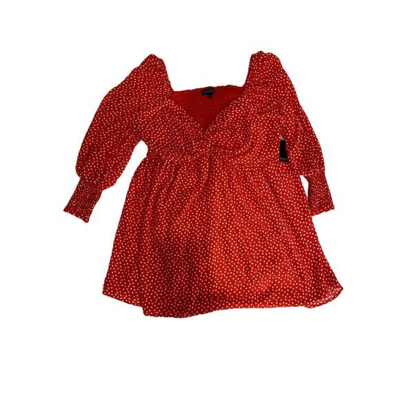 Eloquii la Dota Vita twisted bodice red white polkadot mini dress nwt - Picture 6 of 10